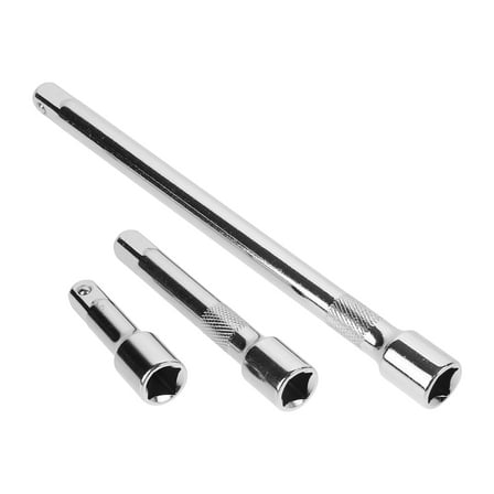 WHAMVOX 3 Pcs Adjustable Ratchet Spanner Extended Tools Wrench Silver