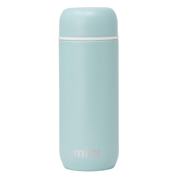 Mira 7oz Insulated Small Thermo Flask | Kids Vacuum Insulated Water Bottle | Leak Proof & Spill Proof | Pearl Blue