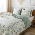 thumbnail image 4 of Ensemble de Housse de Couette - Housse de Couette 100 % Coton Floral, Doux &, 4 of 8