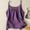 Purple, variant on jobturf Womens Pajama Tops Cotton Linen Scoop Neck Sleeveless Tank Top Spaghetti Strap Ruched Front Sleepwear Slim Fit Pjs Shirts