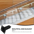 thumbnail image 3 of KAKOWELY 1 Set of Stainless Steel Glass Railing Clamp Black for Home Improvement, 3 of 8
