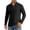 AB437 Black, variant on Tisuna Men Long Sleeve T-Shirts Regular Fit Collared Tops Men Solid Tee Shirts For Sport Workout Size L