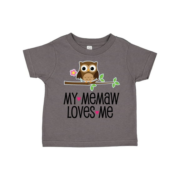 Inktastic My Memaw Loves Me Girl Owl Girls Toddler T-Shirt