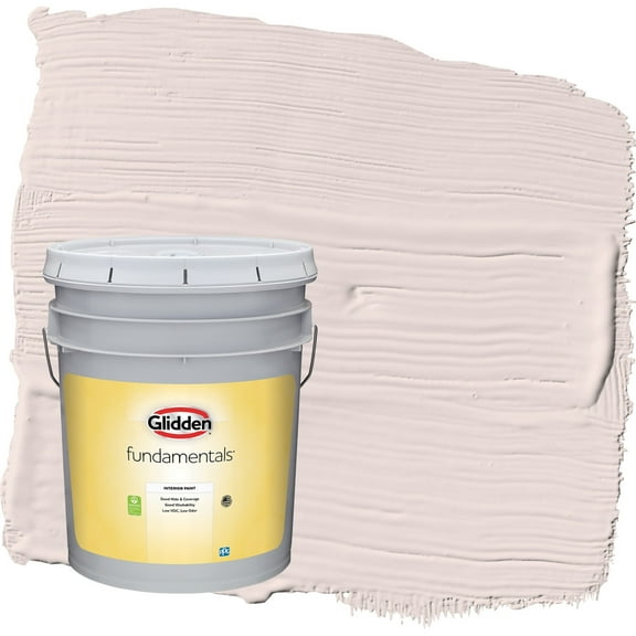 Glidden Fundamentals Sea Anemone / Pink Eggshell Interior Paint, 5 Gallon