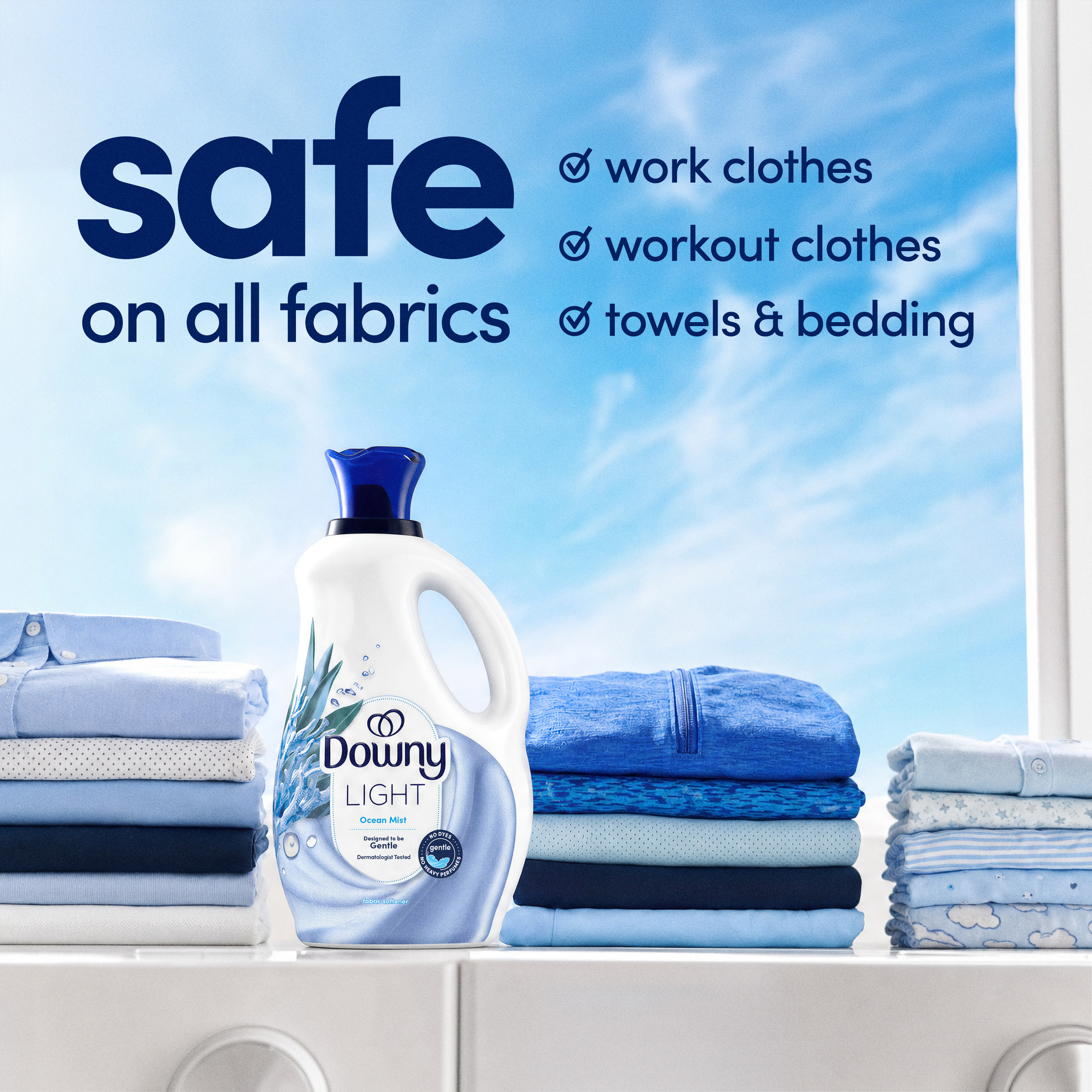 Downy Gentle Soft + Fresh Fabric Softener, Ocean Mist, 93 fl oz photo 7