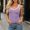*Purple, variant on ClodeEU Women's Contrast Trim Scoop Neck Sleeveless Ribbed Tank Top,Casual Slim Fit Athletic Camisole Army Green,Women's Plus L