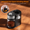 thumbnail image 4 of VAVSEA Burr Coffee Grinder, Electric Coffee Bean Grinder with 18 Precise Grind Settings, 3-18 Cup, for Espresso/Drip/Pour over/Cold Brew/French Press, 4 of 10