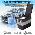 thumbnail image 3 of 12 Volt Refrigerator for Car With Basket, 52 QT(50 L) Portable Car Fridge Electric Cooler 12V/24V DC 110~240V AC for RV Camper Truck Pickup SUV Outdoor Travel, 3 of 9