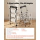 thumbnail image 2 of Escalera de 3 peldaños VEVOR, taburete plegable con pedal ancho antideslizante y empuñadura cómoda, escalera de aluminio portátil con capacidad de 150 kg, multiusos para cocina, color plateado, 2 of 9