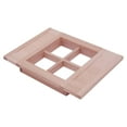 thumbnail image 1 of Ventana de madera de abedul para decoración de muebles en miniatura, 1 of 9