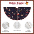 thumbnail image 3 of Sikiie Mushrooms3 Nativity Christmas Tree Skirt, Jesus Christian Winter Holiday Tree Mat Decoration(30-48IN)36", 3 of 6