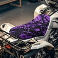 thumbnail image 2 of KUIFORTI Purple Camouflage ATV Seat Cover Waterproof 4-Wheeler Seat Covers Soft ATV Accessories Compatible with Polaris Sportsman Honda Rancher Foreman Scrambler, 2 of 4