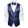 thumbnail image 4 of Pejock Mens Suit Vest Business Formal Dress Slim Fit Casual Waistcoat Vest for Suit or Tuxedo, 4 of 4