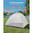 thumbnail image 5 of VEVOR Portable Paint Booth Tent, 116.14 x 114.96 x 79.53 inch Painting Tent Station, Spray Shelter with Built-in Floor & Mesh Screen, Large Space, Oxford Spray Painting Tents for Cupboard, Chairs, 5 of 9