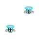 thumbnail image 2 of Toystoory Perilla de la cubierta de la olla de acero inoxidable cocina del hogar manija de la tapa de la sartén antideslizante utensilios de Azul Pequeño 2piezas, 2 of 6