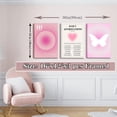 thumbnail image 4 of Pink Canvas Wall Art Set of 3 - Abstract Halo Angel Number Positive Energy Motivational Wall Decor - Ideal for Living Room, Bedroom, Apartment - Clean Girls Room Decoration - Frames 12x16'''', 4 of 6