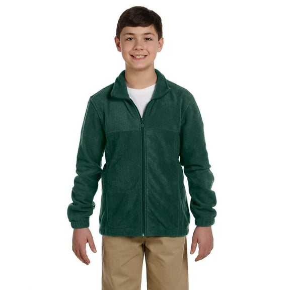 Youth 8 oz. Full-Zip Fleece - HUNTER - S