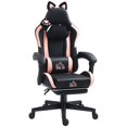thumbnail image 1 of HOMCOM Cute Gaming Chair, Reclining Gamer Chair with Footrest, Black, 1 of 10