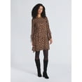 thumbnail image 2 of Time and Tru Women's Tie Sleeve Mini Dress, Sizes XS-XXXL, 2 of 5
