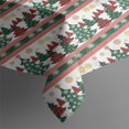 thumbnail image 3 of Multicolor Christmas Tree Pattern Rectangle Tablecloth 60"x84",Waterproof Polyester Rectangle Table Cloth, Wipeable Spillproof Polyester Tablecloth for Dining, Camping, Indoor and Outdoor, 3 of 5