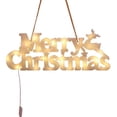 thumbnail image 6 of Merry Christmas Light up Sign Outdoor Xmas Window Decorations Lighted Christmas Lights LED Decorative Hanging Lights Indoor Christmas Lighted Decoration Lighted Sign for Christmas Xmas Party Home, 6 of 7