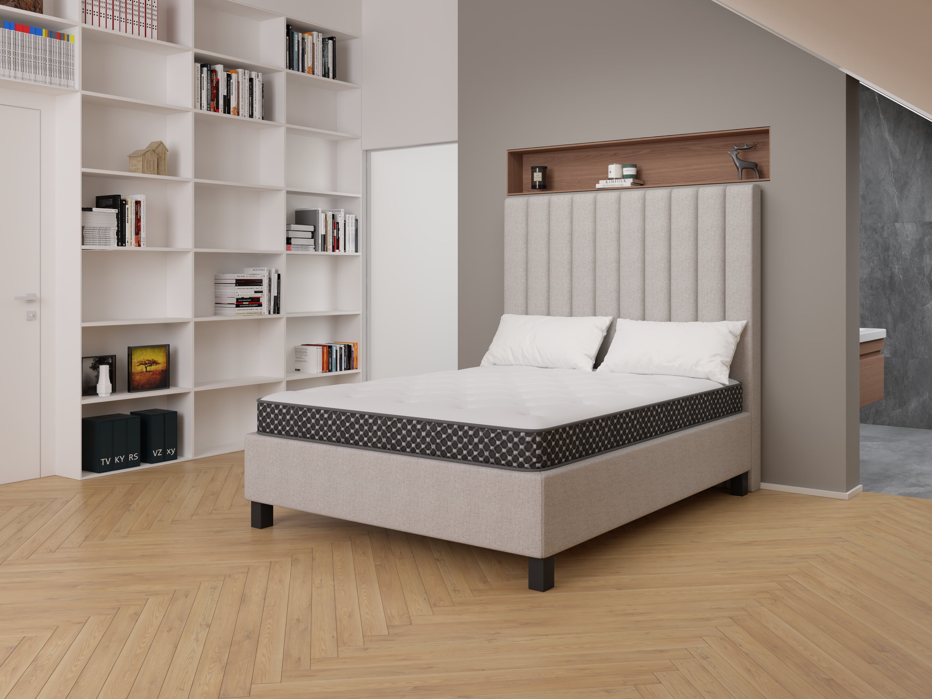 Zinus 8” Spa Sensations Comfort Memory Foam Queen Mattress, Green