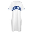 thumbnail image 4 of Geneseo-Vestido largo con bolsillo para mujer prenda curvada y holgada con letras universitarias, 4 of 6