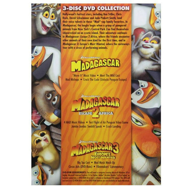 Madagascar: The Complete Collection (1-3) - Walmart.com