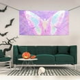 thumbnail image 2 of Pofeuu Purple Sparkling Butterfly Print Colorful Yard Festival Banner Sign Party Outdoor & Indoor Party Decoration Banne Festival Yard Sign-Small, 2 of 8