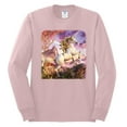 thumbnail image 2 of Unicorn Fanstasy Rainbow Castle Male Long Sleeve Shirt, Light Pink, Medium, 2 of 3