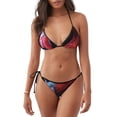 thumbnail image 1 of Fotbe Closeup Red Flamingo Portrait Traje de Baño para Mujer de Dos Piezas – Bikini Sexy de Tirantes Tipo Halter con Diseño Triangular, 1 of 6