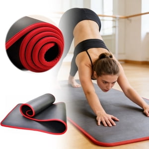 Klon 10mm Tapis de yoga extra épais (1830 X 610mm) — N R B Fitness sans odeur & Mat d'exercice pour et (Gym Grade)