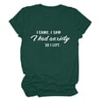 thumbnail image 1 of Tuniques pour Femmes Manches Courtes Décontractées Imprimé Lettres Col Rond Tee Tops Tunique, 1 of 3