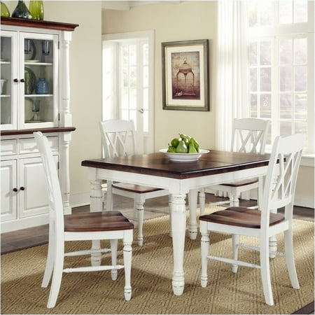 Pemberly Row 5 Piece Dining Set in White and Oak Finish | Walmart Canada