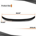 thumbnail image 4 of Gloss Black PSM Style Rear Trunk Spoiler Wing Fit For 12-18 BMW F30 F80 335i 328i, 4 of 11