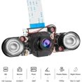 thumbnail image 1 of Raspberry Pi 4B Camera IR Camera Module 75 Degree 5MP OV5647 Webcam Automatically Switching Between Day and Night Vision with Holder and Cable for Raspberry Pi 5 4B 3B+ Zero and Zero W, 1 of 7