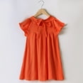 thumbnail image 3 of MXIEZI 1-7 Years Toddler Baby Girls Cotton Dresses Kids Solid Colour Sundress Summer Dress Princess Skirt Little Girls Clothes, 3 of 8