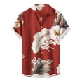 thumbnail image 3 of Miqool Men's Hawaiian Shirts Summer Short Sleeve Floral Shirts Regular Fit Casual Button Down Shirts Tropical Holiday Beach Shirts on Sale Clearance, 3 of 5