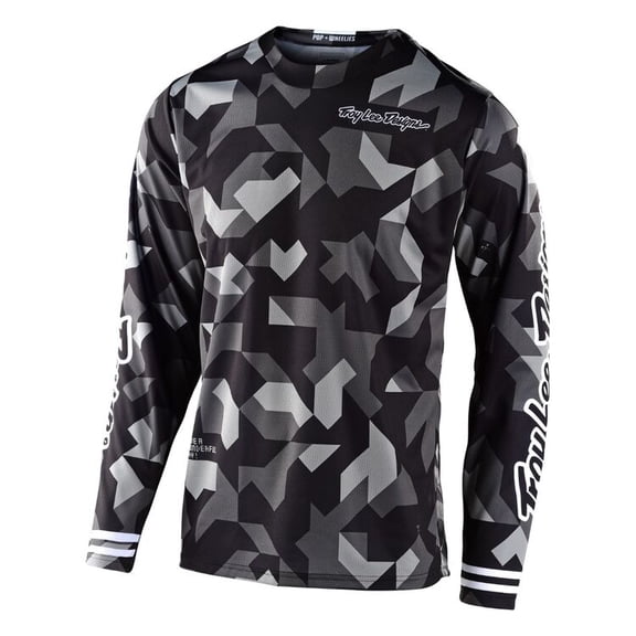 Black Men's Long Sleeve Mountain Bike Motorcycle Breathable Downhill Cycling Jersey Shirt