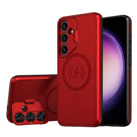 Bolt Alloy Series Cover Case for Samsung Galaxy S24 Plus - Titan Red