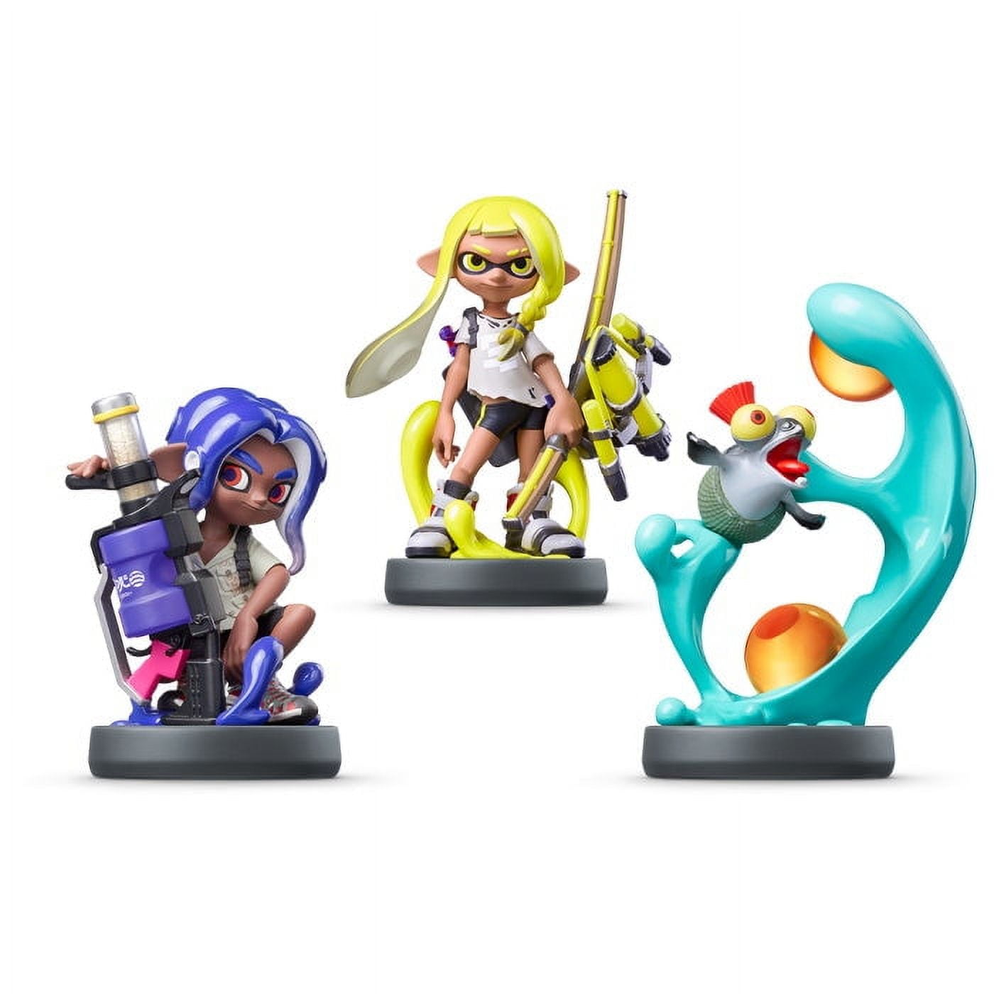 Nintendo Amiibo - Splatoon 3 SMALLFRY / INKLING (YELLOW) / shops OCTOLING (PURPLE)