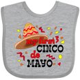thumbnail image 3 of Inktastic My First Cinco De Mayo with Sombrero Boys or Girls Baby Bib, 3 of 4