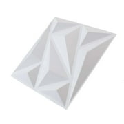 SUDEG 11.81 x 11.81 PVC Diamond Textured Decorative Wall Panels,12 Pieces Pack