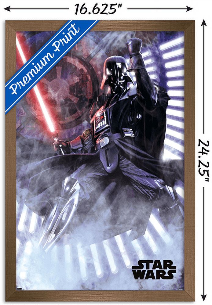 Star Wars: A New Hope - Vader Wall Poster, 14.725" x 22.375", Framed