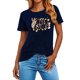 thumbnail image 4 of Mujeres Manga Corta de Verano Tops Pascua Impresa Cuello Redondo, Blusa de Moda Casual para la Primavera, 4 of 5