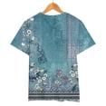 thumbnail image 6 of kaondbfi Summer Tops for Women Womens Casual Short Sleeve Tops Neck T Shirts Loose Fit Womens Essentials Fashion Clothing, 6 of 9