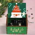thumbnail image 3 of Caja de Música con Manivela Navideña: Caja de Música Navideña Vintage, Caja de Música Pequeña para Decoración del Hogar, Regalo Familiar, 3 of 5