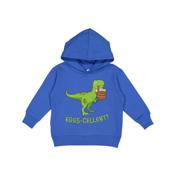 Inktastic Eggs-cellent Cute Easter T-rex Dinosaur Toddler Hoodie