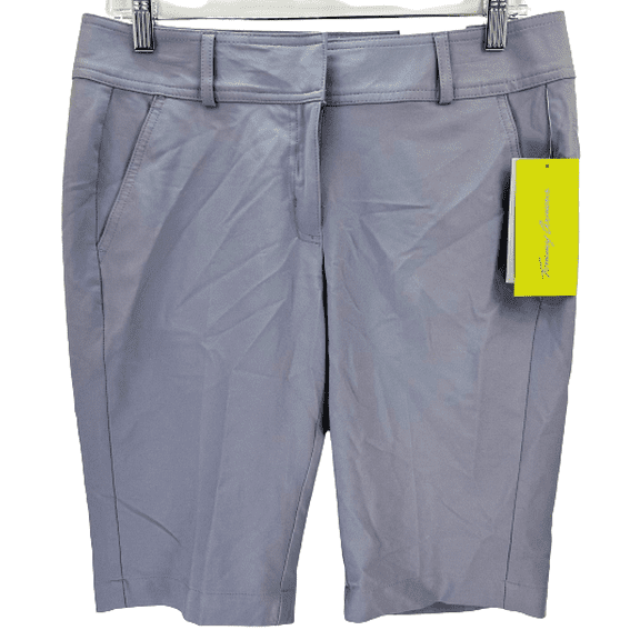 New Tommy Armour Womens Flat Front Golf Shorts Silver Bullet Size 2 Dri-Logic