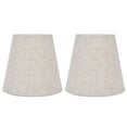 thumbnail image 1 of Table Lamp Cover, Lampshade Easy Installation  For Living Room For Office For Candlestick Lamp For Libraries For E14 Bulb For Home PT13 Beige White Edge, 1 of 8